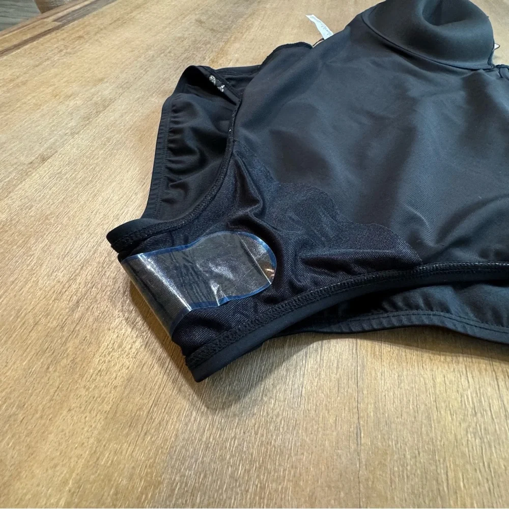 NWT Miraclesuit One‎ Piece Underwire Swimsuit 16 DD Cup in Black Multi